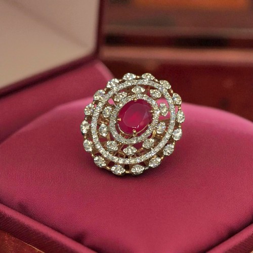 Pave cts bague cocktail - 7,39,