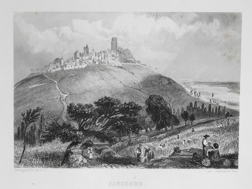 Sancerre cher gravure - cher,