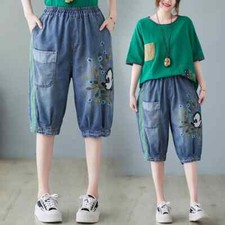 Shorts Pantalon Femme Jeans Denim Bleu Azzurro 24622