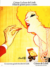 PUB   CHOCOLAT " LINDT "  "