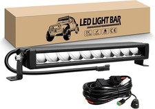 Barre leds 12 Pouces 30 cm 30W Slim Barre led 4x4 avec 12v faisceau kit, RIG3