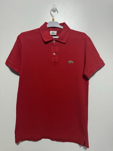 Polo lacoste rouge taille en - lacoste,