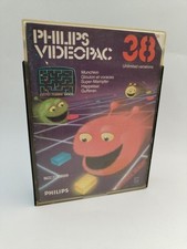 Philips 1982 Videopac 38 Munchkin Glouton Voraces Jeux Vidéo Jeu Arcade Rétro...