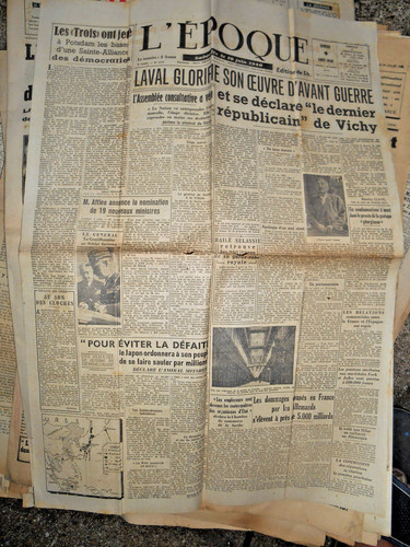 Journal ancien époque 4 - l'époque,