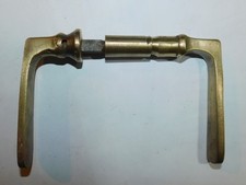 ANCIENNE POIGNÉE DE PORTE EN BRONZE STYLE GOLLOT XIXe/XXe LOQUET CLENCHE PORTE 2