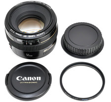 Objectif Canon EF 50mm f/1.4 USM FX plein format standard Prime comme neuf...