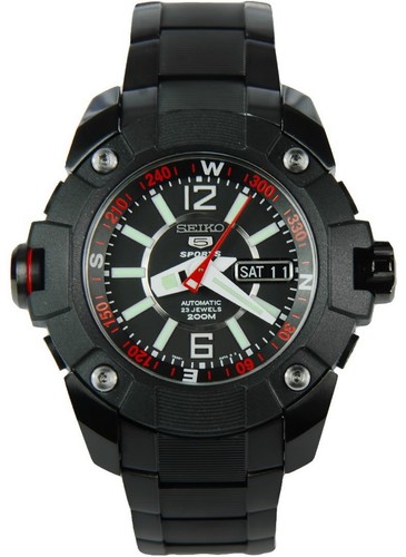 Seiko sports black stainless - 5,