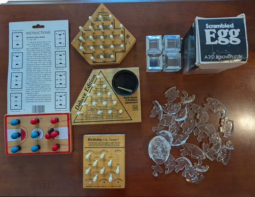 Lot vintage brain games - lot,