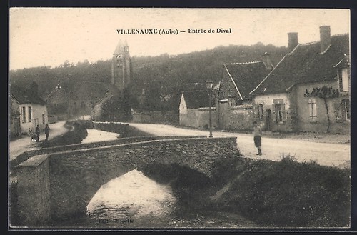 Cpa villenauxe entrée - cpa, de