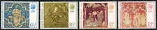 Rel Grande Bretagne 813/16 1976 Noël Tapisserie Médiévale MNH