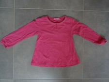 T-shirt manches longues rose NKY Taille 6 ans avec col boutonné