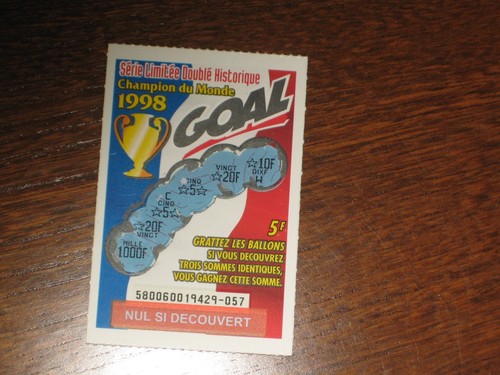 Ticket fdj goal - goal, champion