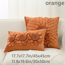 1X Velours 3D Fleur Taie