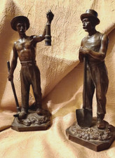 Pendant de Mineurs en bronze