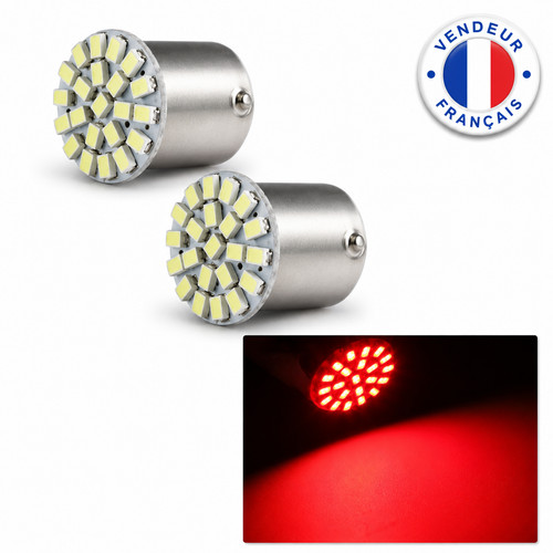Ampoule led ba15s rouge - ampoule,