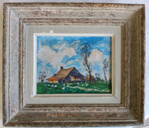 Tableau ancien signé - tableau,