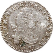 DC0965 Rare 4 Sols 2 Deniers