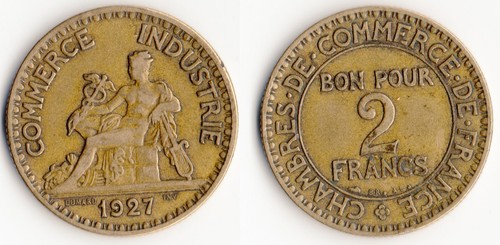 Tres rare monnaie - tres, francs
