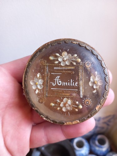 Boite souvenir amitié xixe - souvenir, d'amitié