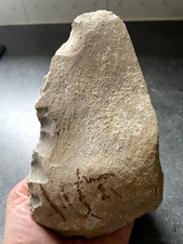 BIFACE A DOS ACHEULEEN EN SILEX. PALEOLITHIQUE, NO HACHE POLIE FRANCE