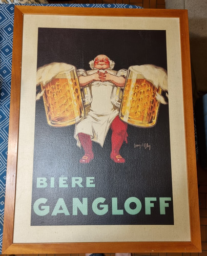 Grande affiche vintage bière - grande,