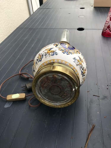 Lampe chevet électrifiée - lampe,
