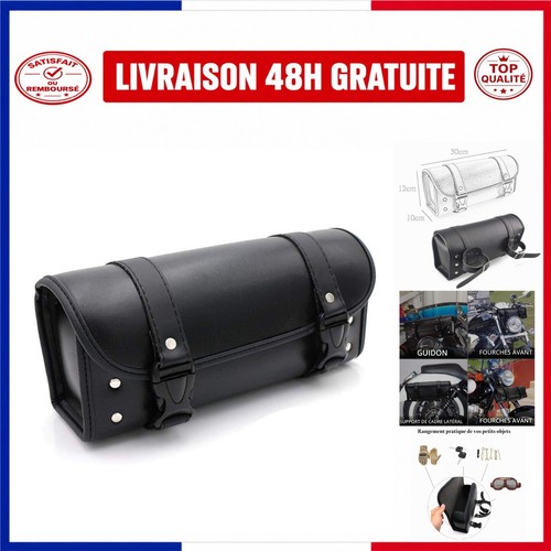 Sacoche moto ronde - moto, cuir
