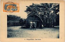 PC FRENCH CONGO VILLAGE M'PIAKA CASE BATÉKÉ ETHNIC TYPES (a49989)