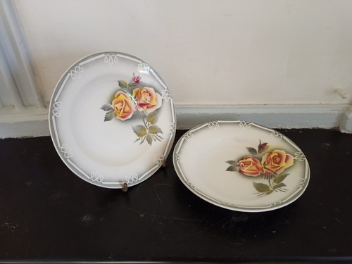 Paire assiette faience - d'assiette, de