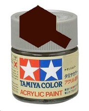 Tamiya XF9 Rouge coque mat, peinture acrylique, Pot 10 ml (Tamiya 81709)