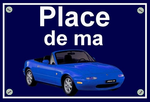 Plaque place ma mazda - ",