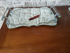 GRAND PLATEAU VERRE DE VENISE DIFFUSE PAR PIERY  A MARSEILLE