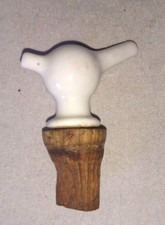 ANCIEN BOUCHON BEC DOSEUR VERSEUR VIN BLANC BOUTEILLE PORCELAINE ALLEMAGNE 1930