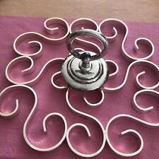 Dessous de plat métal argenté Christofle Pour Plateau- Manque Le Verre.