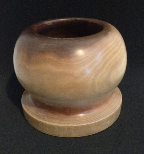 Walnut candle holder artisan