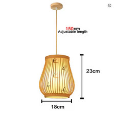 lampe suspendue Lustre Plafond luminaire Rotin Osier Bambou luminaire