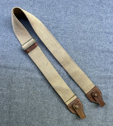 Sangle ancienne cuir tissu - sangle,