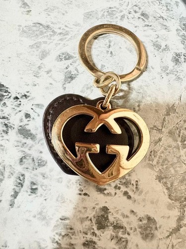 Porte clés gucci coeur cuir - gucci,