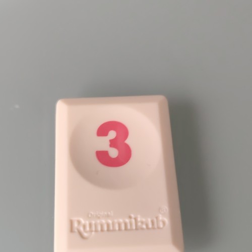 Tuile chiffre rouge - tuile, rummikub