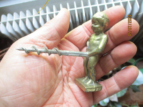 Ancien tire bouchon bronze - tire,