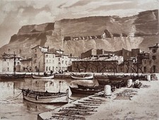 Saint-Chamas pointe sèche Joanny Drevet 1940 Provence France