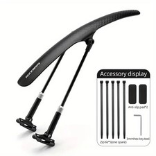 Garde-Boue Avant / Arrière 700 Vélo Route - Course - Gravel Noir Aspect Carbone