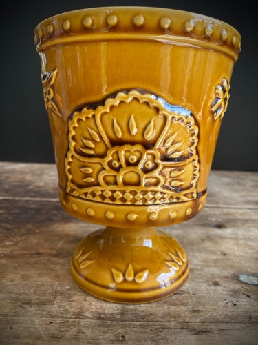 Cache pot vintage faience