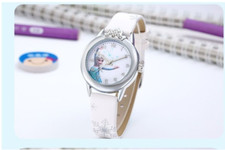 Montre à Quartz Princesse Reine Des Neiges Enfant Fille Disney frozen Elsa Blanc