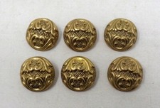 Lot de 6 Boutons vintage en