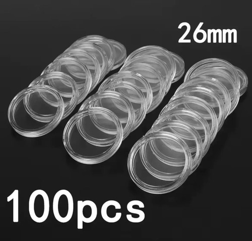Capsules pieces monnaie 26mm - pieces,