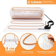 Tapis Chauffant Électrique Pour Le Sol 230V 7m² B-État