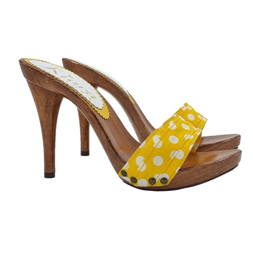 Mule avec bande jaune pois - bande,