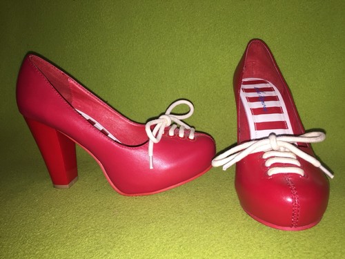 Red lola ramona heels with - ramona,