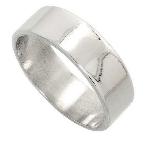 7mm hommes femme argent - &,